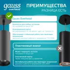 Светильник светодиодный накладной/подвесной HD034 12W (черный/черный) 4100K 79*200мм 1/10 | HD034 | Gauss