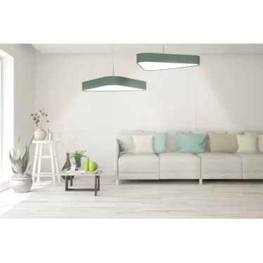 Светодиодный светильник COSMO T накладной 45 Вт 4000 К 600x544 мм RAL9003 белый муар с рассеивателем опалDALI | V1-R0-0T502-20D01-2004540 | VARTON