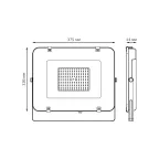 Прожектор светодиодный ДО 150 Вт 13500 лм 6500К AC 220В IP65 286х295х39мм Elementary G2 Gauss