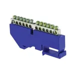 Шина нулевая N 63.12 (DIN изолятор) никель