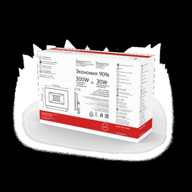 Прожектор светодиодный ДО 30 Вт 2550 лм 6500К AC 220В IP65 118х131х30мм Elementary PROMO Gauss