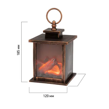 Светодиодный камин "Кантри" с эффектом живого огня 12х12х18,5 см, батарейки 3хАА (не в комплекте) | 511-031 | NEON-NIGHT