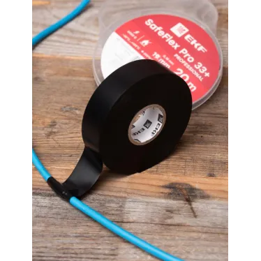 Изолента ПВХ 19мм 20м серии SafeFlex Pro 33+ черная