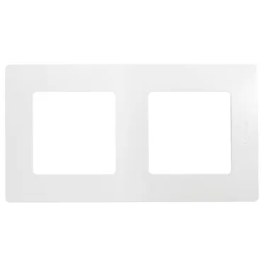 ETIKA Рамка 2 поста белая
