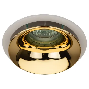 Встраиваемый светильник декоративный KL103 WH/GD MR16 GU5.3 белый золото