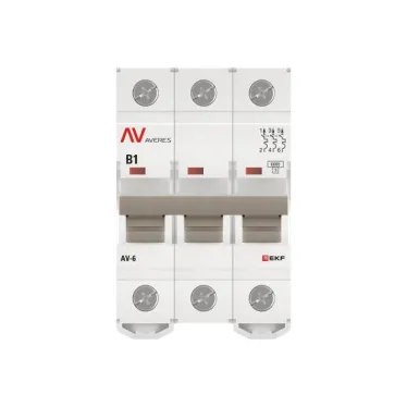 Выключатель автоматический AV-6 3P 1A (B) 6kA AVERES