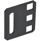 Переходник с 21'' на 19'' 1U черный