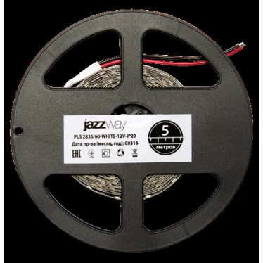 Лента светодиодная LEDx60/м 1м 6Вт/м 12В белый IP20 (5м)