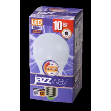 Лампа светодиодная диммируемая LED 10Вт E27 белый матовая груша