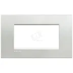 LivingLight Рамка прямоугольная 4 поста Серебро