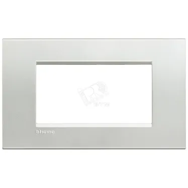 LivingLight Рамка прямоугольная 4 поста Серебро