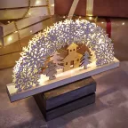 Деревянная фигурка с подсветкой "Рождественская сказка" 44,5*6*24 см | 504-021 | NEON-NIGHT