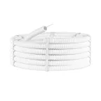 Труба ПЛЛ гибкая гофрированная не содержит галогенов 20мм ПВ-0 с протяжкой (100м) белая