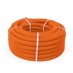 Труба гофр ПВХ легкая 350 Н оранжевая с/з d20 мм (100 м)