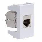 Розетка RJ-45 категория 6 экр Viva 1 модуль серая