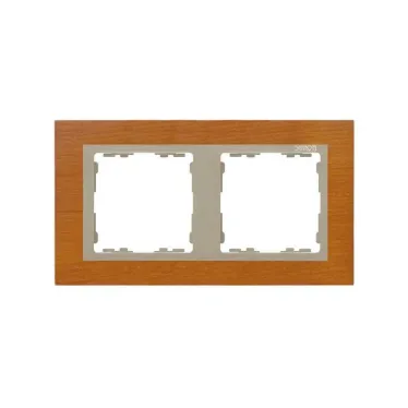 Рамка на 2 поста, S82N, дуб - шампань (дерево)