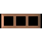 Valena LIFE Рамка 3 поста медь универсальная