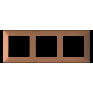 Valena LIFE Рамка 3 поста медь универсальная