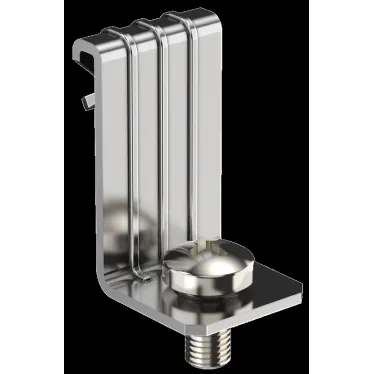 Зажим балочный верт. 1-5мм с отгибом и винтом М6х10 HDZ