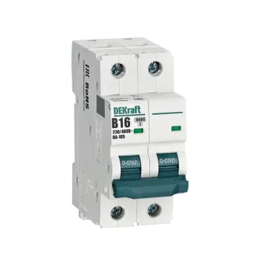 Выключатель автоматический 2P кривая B 16A 10кА ВА-105