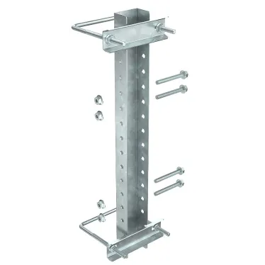 Крепление к опорам огражд. 40-62мм для 2-консолей