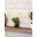 Рамка пятиместная горизонтальная бежевый Минск