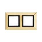                  Рамка из металла, ''Avanti'', золотая, 4 модуля
               