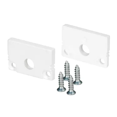 Заглушка SL-SLIM20-H13 WHITE с отверстием (пластик)