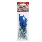 Шуруп универсальный 5.0х60 потайная головка оцинкованный + дюбель 8х40 (20шт)