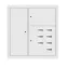 Щит этажный 7 кв. RAL9003 со слаботочным отсеком слева (1000х950х160) PROxima