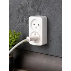 Розетка Минск 2-местная ОП 10А без заземления белая