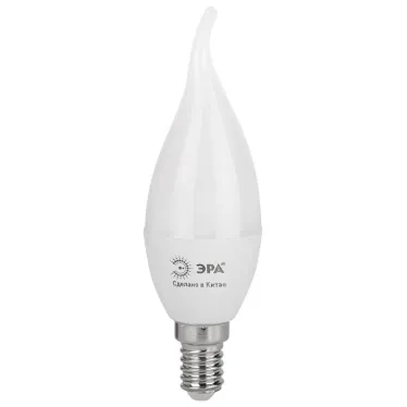 Лампа светодиодная LED BXS-10W-865-E14 R (диод, свеча на ветру, 10Вт, хол, E14) (10/100/2800)