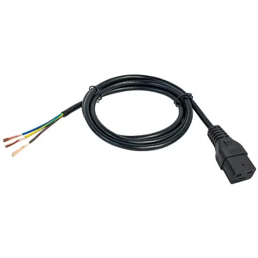 Кабель электропитания PDU 3х1.5 2М с разъёмом C19 и без разъема