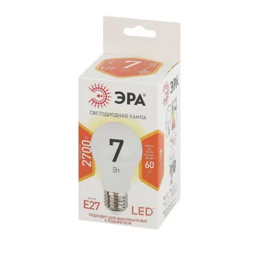 Лампа светодиодная LED A60-7W-827-E27(диод,груша,7Вт,тепл,E27)