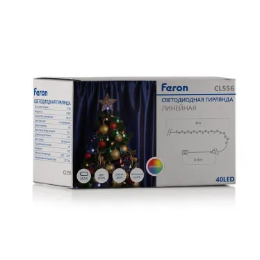Гирлянда линейная 40LED мульти 4м от батареек