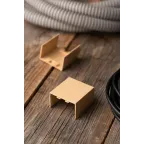 Соединитель (40х25) (4 шт) Plast PROxima под светлое дерево