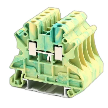Клемма заземления, винтовой зажим, 2 точки подключения, 6 кв.мм