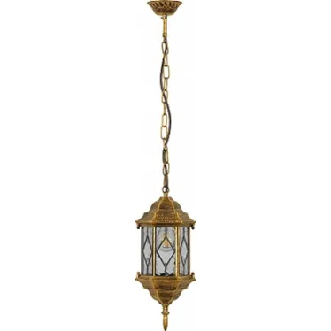 Светильник НСУ-60w цепь,Е27,IP44,чер/зол.Feron