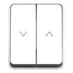                  ATLASDESIGN PROFI IP54 2-клавишный ВЫКЛЮЧАТЕЛЬ ДЛЯ ЖАЛЮЗИ, 2хсх.4, БЕЛЫЙ
               