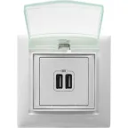 VALENA Рамка 1 пост IP44 белая