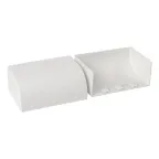 Заглушка (100х40) (2 шт) Plast Белый