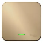 Выключатель BLANCA одноклавишный наружный (схема 1) с подсветкой 10A 250B титан