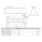 Кронштейн настенно-напольный 600