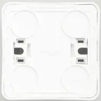 ЭТЮД Розетка наружная без заземления без шторок белая