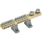 Шина N ноль'' на двух угловых изоляторах 200А Ш НИ-10х18-24-L2-С ''