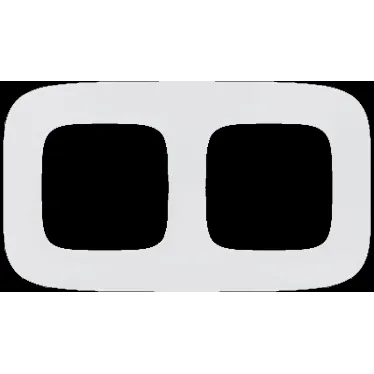 Valena ALLURE Рамка 2 поста белая универсальная