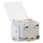 Avanti Розетка с крышкой ''Белое облако'', 2P+E, 2 модульная