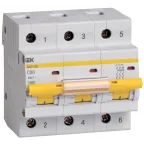 Выключатель автоматический трехполюсный 80А C ВА47-100 10кА