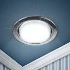 Светильник встраиваемый KL35 CН-10 /1 под лампу Gx53 220V 13W хром (упаковка 10 шт) (10/100/2400)