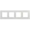 Рамка для розеток и выключателей Elegance 14-5014-01 Classic, на 4 поста, белый